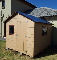2.4m x 3.0m Wendy House with two windows. One window on the front and one window on the side.